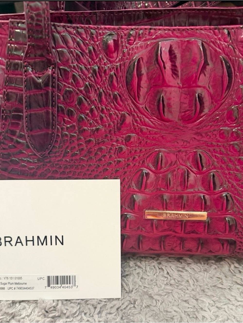 Brahmin Tonya Sugar Plum, NWOT